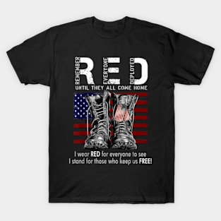 R.E.D Friday Military Remember Everyone Deployed T-Shirt